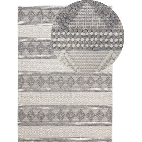 Rug BOZOVA Light Beige 140 x 200 cm Wool