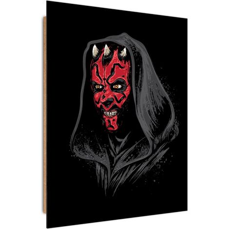 Tableau bois Star Wars Darth Maul - 50 x 70 cm (1/5)