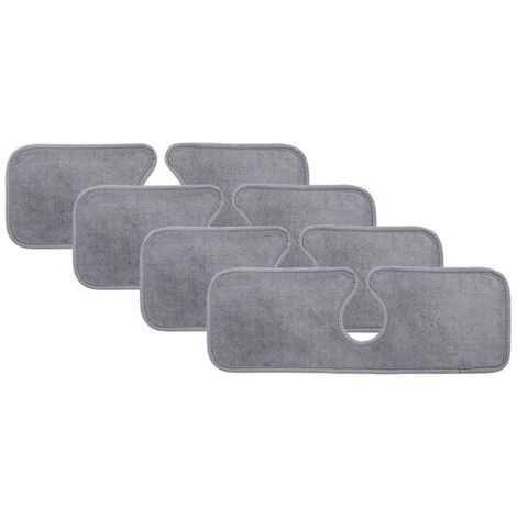 Set of 4 microfiber sink protectors, 15 x 5.5 inches, super absorbent, grey