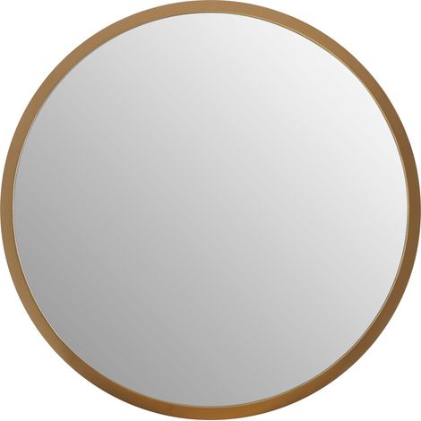 Premier Housewares Wall Mirror Bathroom / Bedroom / Hallway Wall Mounted Medium Silver Mirrors / Round Minimalistic Mirrors For Living Room 4 x 44 x 44 (1/5)