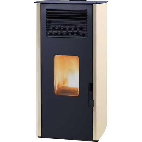 Stufa a pellet ad aria 8 kw Laminox Bice  Avorio (1/2)