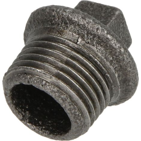 Raccord en fonte malléable noir bouchon 3/4'' FM