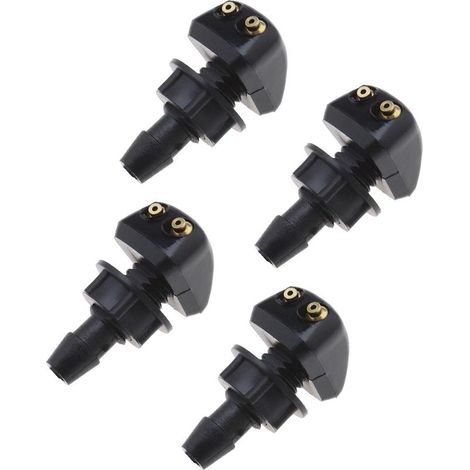 4Pcs Car Front Windshield Washer Nozzles, Universal Windshield Wiper Spray Jet for Car Windshield (1/5)