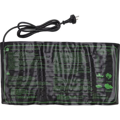 Tapis chauffant semis imperméable pour jardin horticulture, prise EU 220-240V