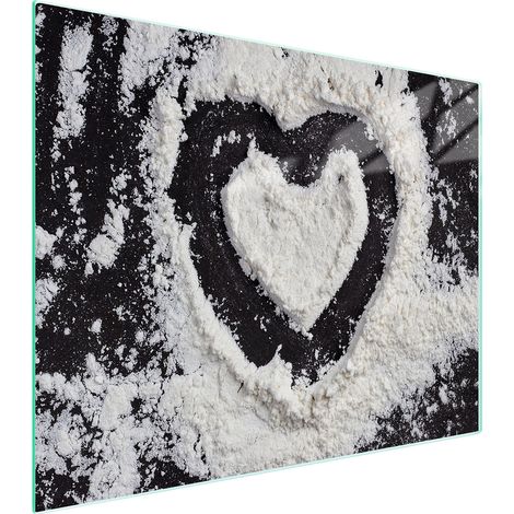 Glasschneidebrett 52x40 Herz (1/5)