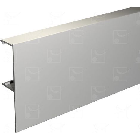 Bandeau plafond MANTION 11011/200 Alu anodisé 2 m 63 mm pour rail SAF 11108