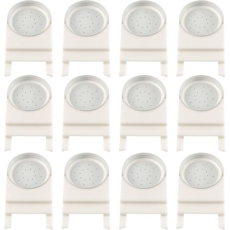 Set di 12 mangiatoie in plastica per api, accessori per apicoltura con coperchi perforati per barattoli di plastica e vetro, dispenser d'acqua per api (1/3)