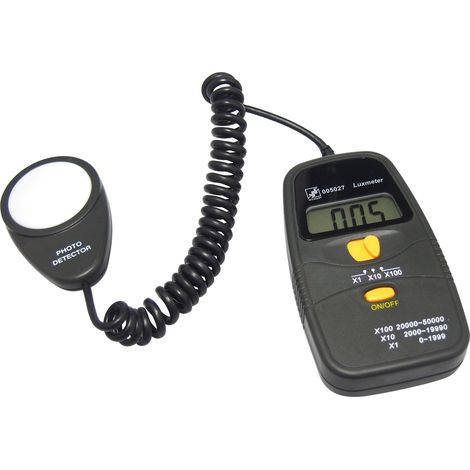 Luxmètre à Capteur Externe 50 000 Lux – Câble 1,5 m – 3 Plages de Mesure Réf. 005027