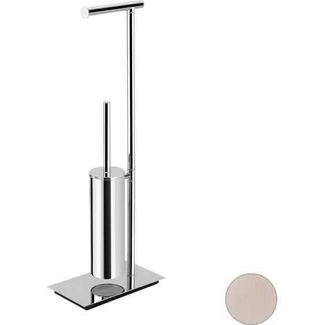 COLOMBO DESIGN Square piantana 67 hps1 portarotolo con scopino zirconium codice prod: B99070HPS1 (1/3)