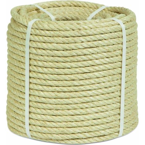 Cuerda Fijacion Torcida 4 Cabos 08Mm 100 Mt Sisal Natural Hyc 1000080100