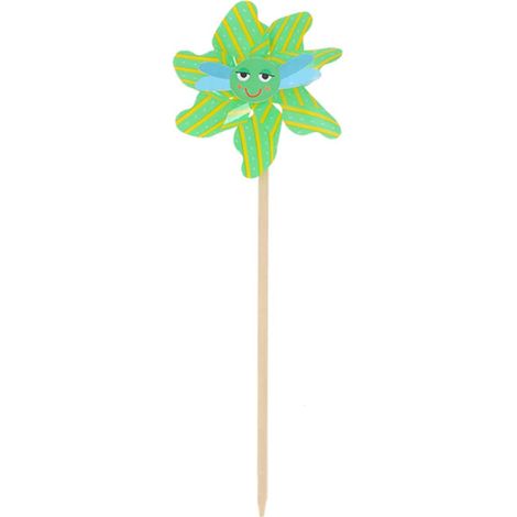 Esschert Design Windrad Libelle Grün & Blau