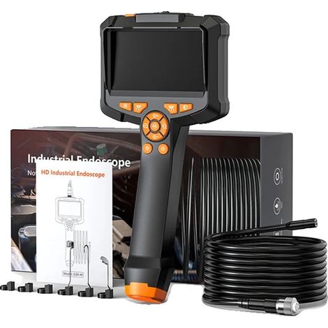 Caméra Endoscope, Résolution 1080P, Design Étanche, 4.3 INCH Objectif Unique, 8mm, 5M (1/2)