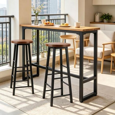 Chaise de Cuisine style bistro repose-pieds tabouret de petit-déjeuner tabouret de table chaise haute (1/5)