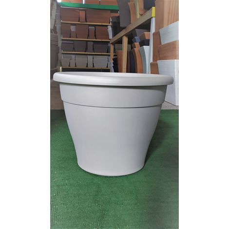 Vaso in plastica D.30 bianco (1/2)