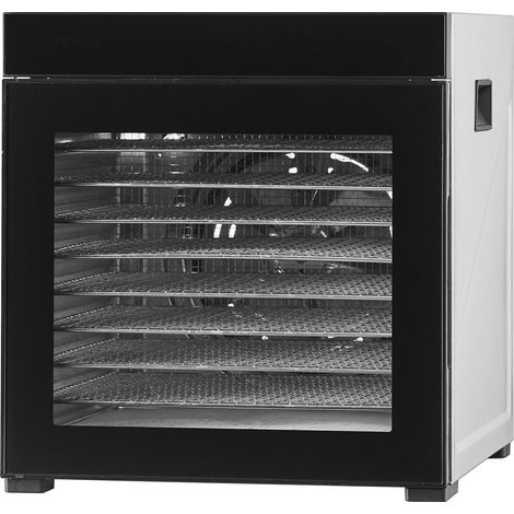 Déshydrateur alimentaire 10 plateaux inox 1000W, température réglable et minuterie 24h pour viandes, fruits, légumes, herbes et friandises pour chiens. (1/5)