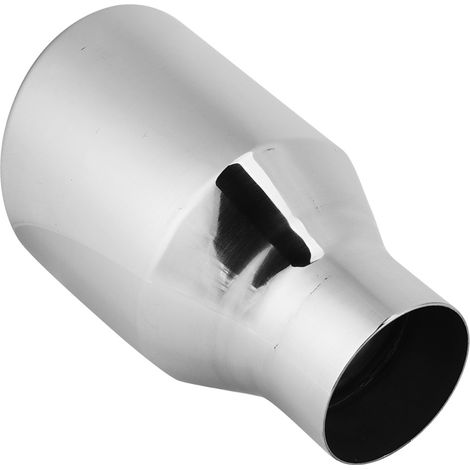 Universelles 63-102 mm einlagiges, gecrimptes, abgeschrägtes Auspuffendrohr aus Stahl für Fahrzeugmodifikationen (1/5)