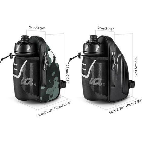 Wasserdichte und reflektierende Satteltasche mit Flaschenhalter unter dem Sattel für Mountainbikes (1/5)