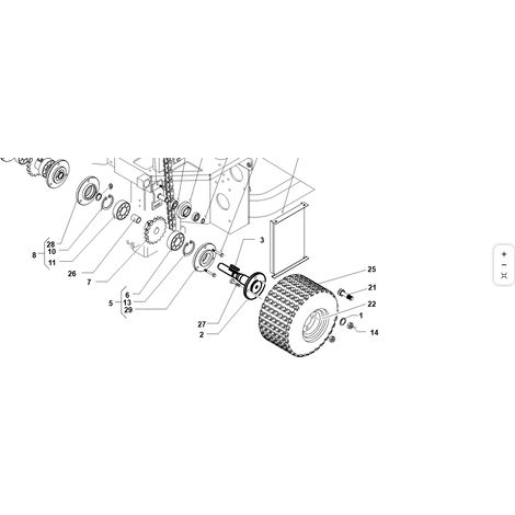 SEMIASSE ORIGINALE KUBOTA GIANNI FERRARI 94010130000