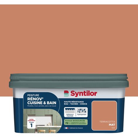 Pintura mate terracota SYNTILOR Renov' para muebles de cocina y baño, 2 L SYNTILOR
