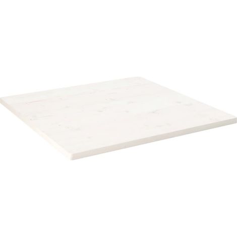 Dessus de table blanc 90x90x2,5 bois de pin massif (1/5)