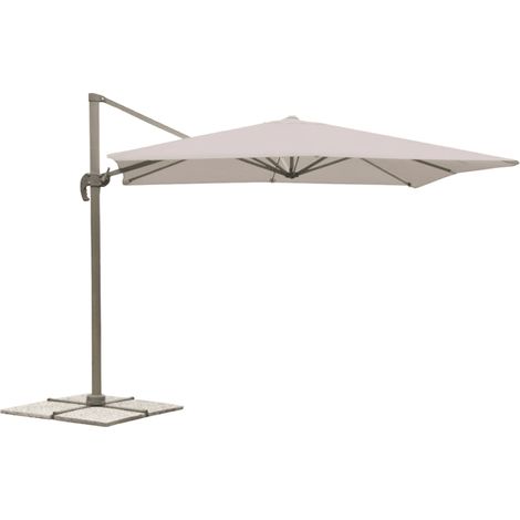OMBRELLONE A BRACCIO PARASOLE GIARDINO 3x4 mt DECENTRATO GAZEBO ECRU 266V (1/3)