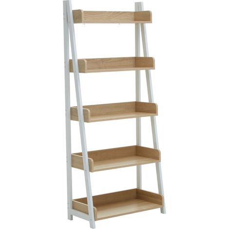 Premier Housewares Bradbury Five Tier Natural Oak Shelf Unit (1/5)