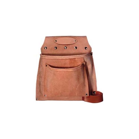BORSA DA CARPENTIERE 2 TASCHE CON PORTAMARTELLO- - cm.29x27h. - 1 pezzi