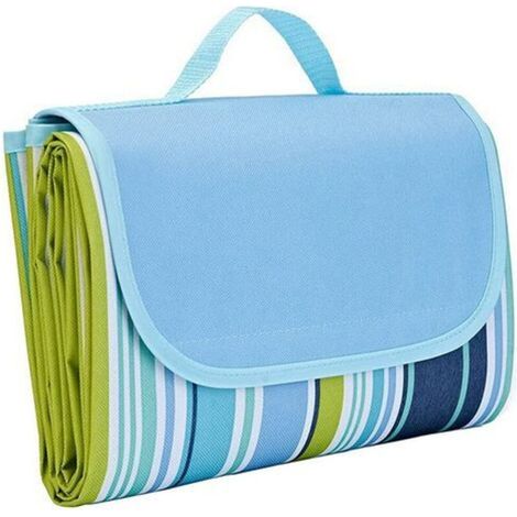 Picnic blanket, insulated and waterproof, with handles, 200x200 cm, for 6-8 people, multicolor (1/5)