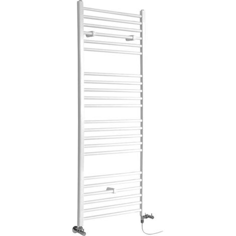 Hudson Reed Ive - Sèche-Serviettes Design Mixte Moderne Plat - Blanc - 160 cm x 50 cm