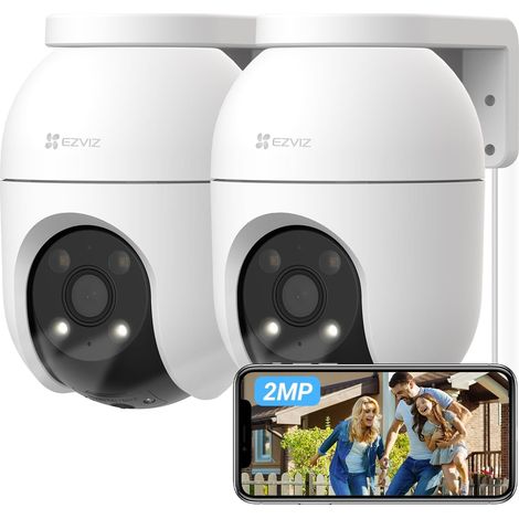 EZVIZ C8c 2MP 2PK Camera Surveillance WiFi Extérieure à 360° avec Suivi Auto-Zoom, Détection de Forme Humaine, Vision Nocturne en Couleur, Audio Bidirectionnel, IP65 Etanche, Défense Active (1/5)