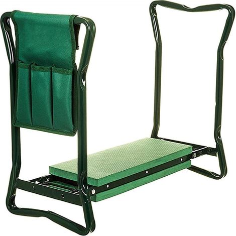 Genouillère et siège de jardin pliables, légers, pour planter, désherber et entretenir les fleurs (1/4)