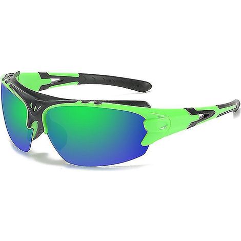 Lunettes de sécurité, verres de soleil polarisés, protection oculaire UV U6 et anti-impact, conformes à la norme de sécurité ANSI Z87+, étui rigide vert (1/5)