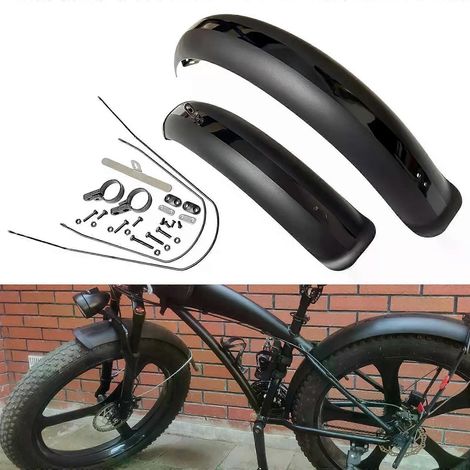 20-Zoll-Schutzbleche für vorne und hinten für Fahrräder, Zubehör kompatibel mit Mountainbikes, Beachbikes, Snowbikes, E-Bikes und Fatbikes. (1/5)