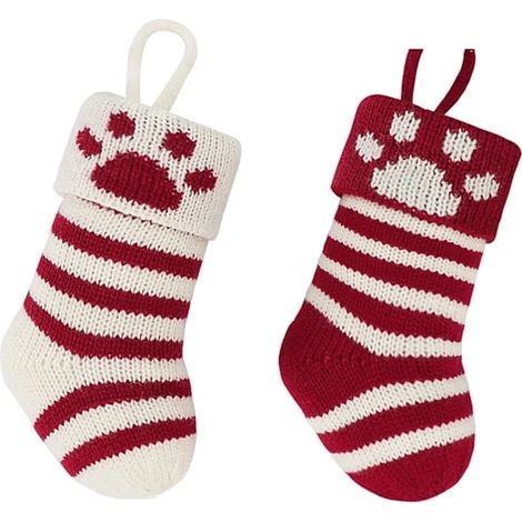 Chaussettes de Noël multifonctionnelles en tricot, décorations à suspendre au sapin, accessoires pour les fêtes de fin d'année (1/5)