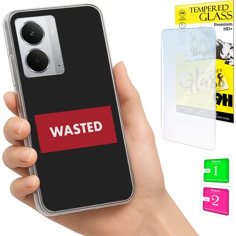 Funda para Realme 14 5G / 14T 5G con cubierta trasera para foto + cristal 9H (1/5)