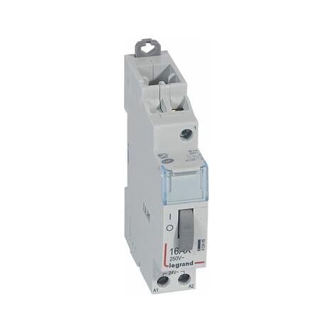 Télérupteur CX³ standard avec bornes à vis 1P 16A 250V contact 1F - tension commande 24V - 1 module - 412405 - LEGRAND