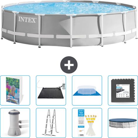 Prism Frame Pool Rund - 427x107 cm - 9-teilig S543