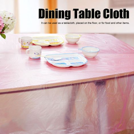 Lot de 10 nappes jetables résistantes à l'huile, idéales pour pique-niques, mariages, fêtes et banquets (rouge). (1/5)