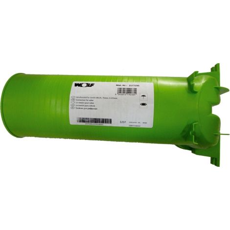 Wolf Parte di collegamento per tubo flessibile DN75/63 valvola DN125, 90 gradi, L:325mm, 2577295