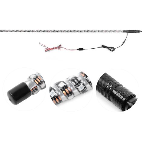 LED-Scheinwerfer für 1,5 m Fahnenmast, Fernbedienung, RGB-Mehrfarbenbeleuchtung, IP67 wasserdicht, 4x4, Quad, Offroad (1/5)