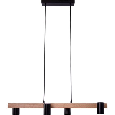 Naeve FRIDA Plafonnier suspendu noir 4xGU10 (1/5)