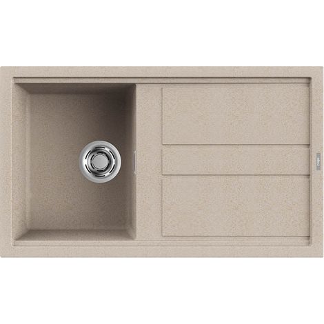 Lavello Elleci Incasso 1 vasca 86x51 Best 400 Granitek Avena LGB40051 (1/3)