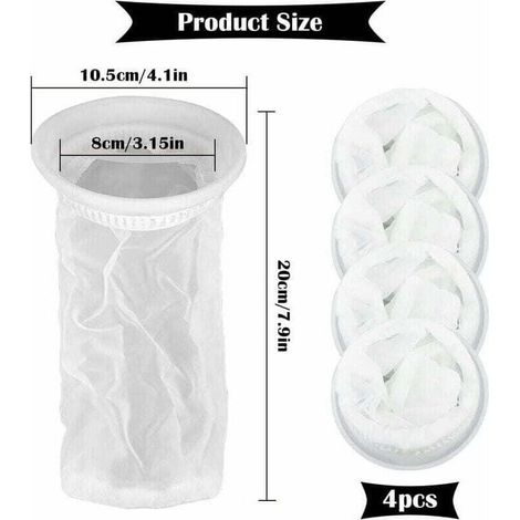 Soavoa Filtres Eau Pluie Réservoir IBC 1000L Nylon Avec Raccord Couvercle Lot De 4 (1/4)