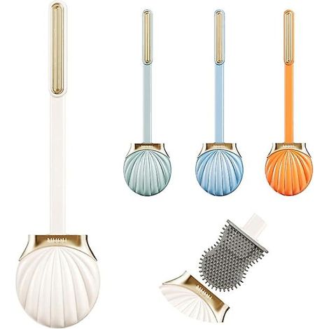 Brosse WC, brosse WC en silicone, support mural, porte-brosse WC pour salle de bain, ensemble brosse WC en silicone, brosse WC, ensemble brosse WC, WC-AquaForge (1/5)