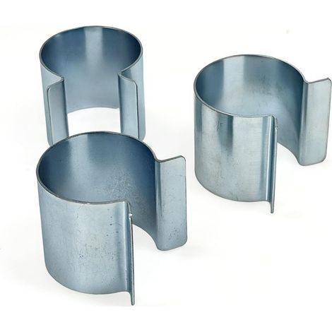 25er-Pack Tunnelgewächshaus-Clips für Planen, 25 mm Durchmesser, 32 mm Durchmesser, Metall-Befestigungsclips für Planen, Gewächshausbefestigungen, verzinkte Stahlclips (32 mm Durchmesser) (1/5)