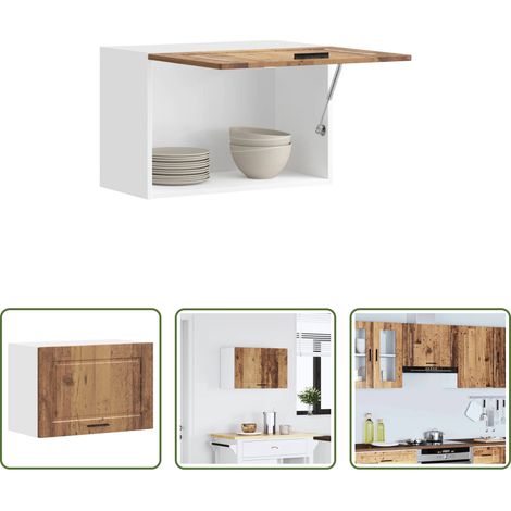 vidaXL Altholzoptik - Küchen-Hängeschrank Porto Altholz-Optik Holzwerkstoff (1/5)