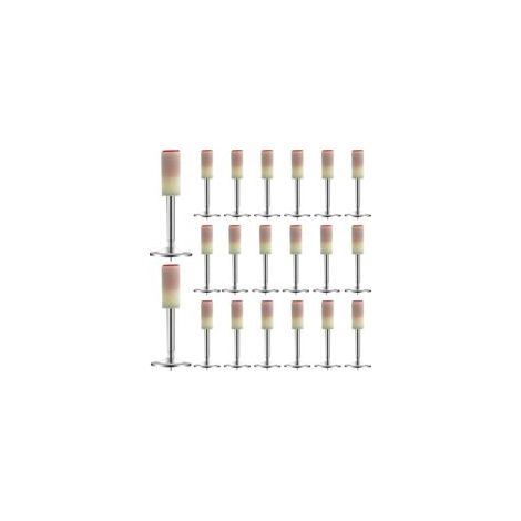 200 clous ronds en acier 7.3 mm – Lot de 200 pour pistolet à clous béton – Faible bruit et durable – Applications variées en construction