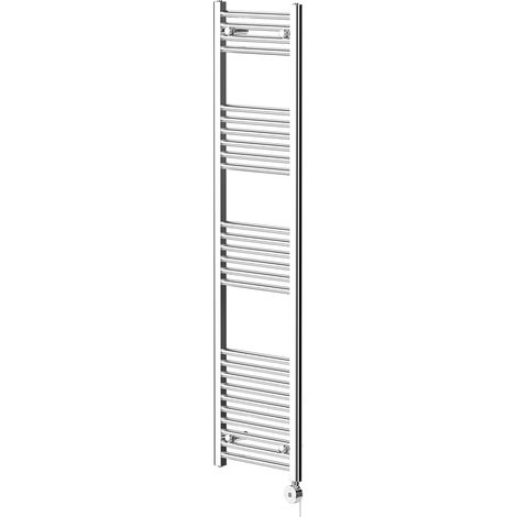 Pizarro Chrome 1600mm x 400mm Straight Digital Thermostatic Electric Heated Towel Rail (1/5)