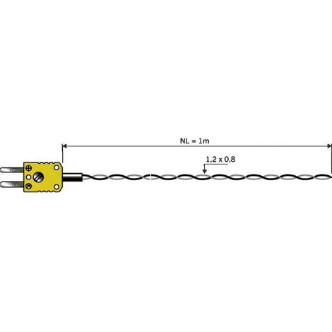 B & B Thermo-Technik 06001301-10 sonda de temperatura negra