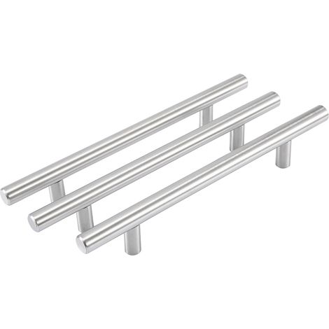 Lot de 20 poignées en T de 200 mm pour meubles, boutons de tirage, poignées de porte de cuisine et de placard (1/5)